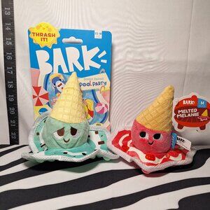 *SALE*NWT Bark Melty Minty Monty Dog Toy XS-M & Melted Melanie Dog Toy M -2 pack
